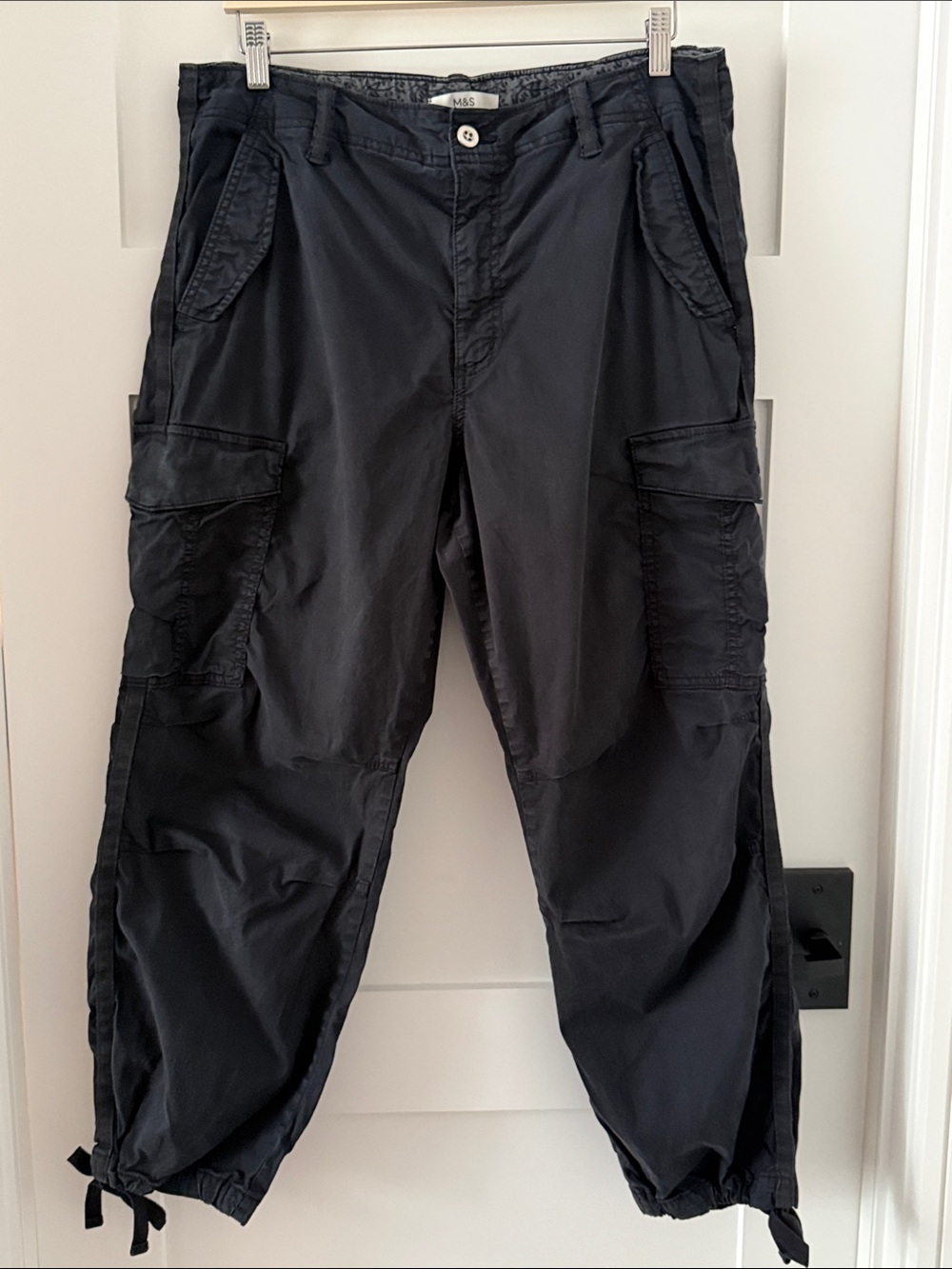 Marks & Spencer (M&S) Black Cargo Jogger Pants